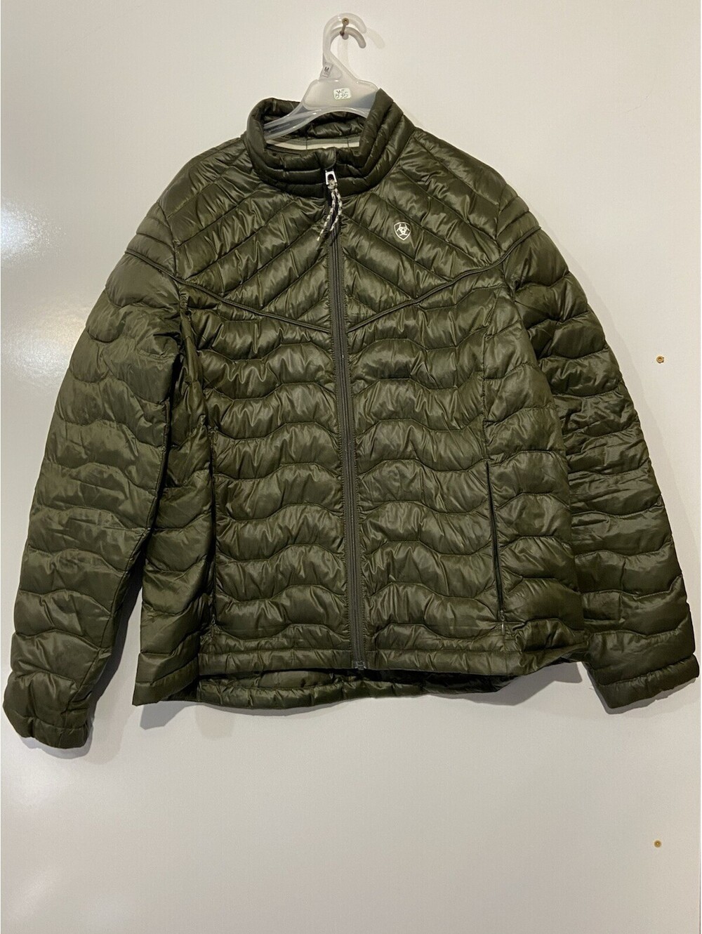 Womens ARIAT Green Ideal Down Jacket Sz XL